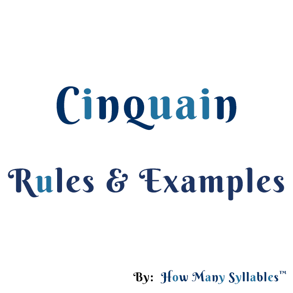 rules grammar o Examples & Rules Cinquain